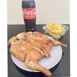 Oferta 1 !!! ,Pollo entero, patatas y bebida