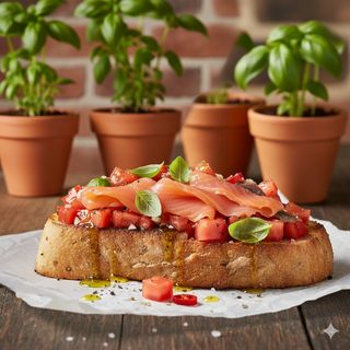 Max bruschetta al salmone