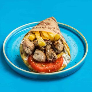 Pita souvlaki di vitello da latte