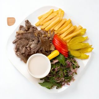 Assiette chawarma mixte