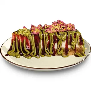 Cheesecake rossa pistachio