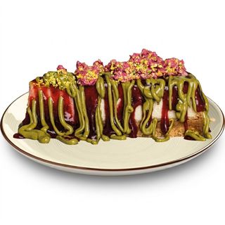 Cheesecake rossa pistachio