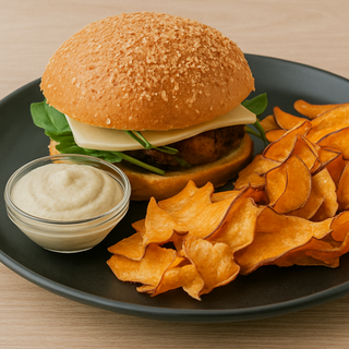 Hamburguer Vegan no Pão