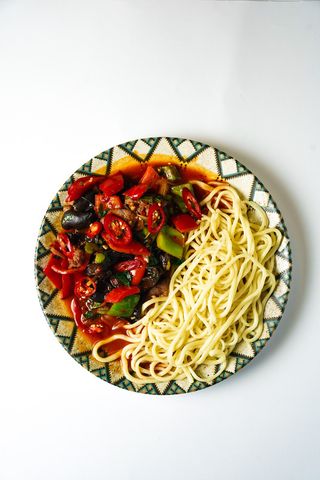 Ачык-сяй лагман с говядиной