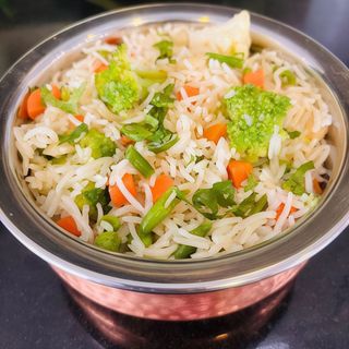 Arroz misto com legumes/Mix rice with vegetables