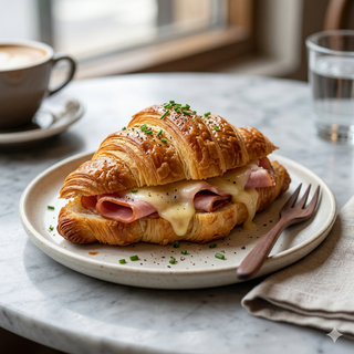 Croissant De Jamón Y Queso