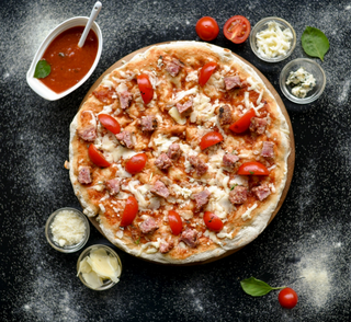 Pizza Salsiccia fresca e pomodorini Mare 