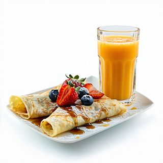 Crepe + Zumo Natural