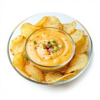 Maxi Chips cu sos cheddar