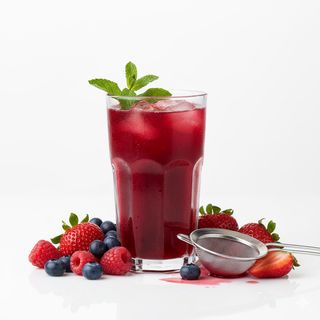 Jus de fruits rouges