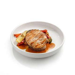 Steak de somon la grătar