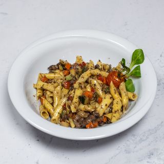 Fuži s biftekom i povrćem u umaku od tartufa