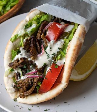 Shawarma de ternera enrollado(100% carne ternera halal) 