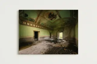Il verde delle esperidi: Stampa su dibond Carlo Arancio 30 x 37,50 cm