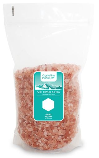 SÓL HIMALAJSKA RÓZOWA GRUBO MIELONA 1 kg - CRYSTALLINE PLANET