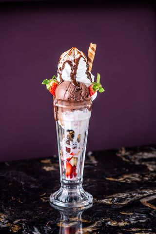 Strawberry Surprise Tower Sundae