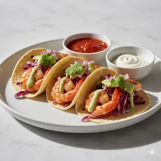 Mini Tacos De Gambas