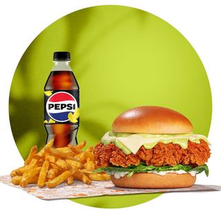 Lime Chicken Sandwich Large Meal