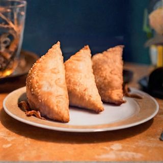 Feta and Coriander Samosas
