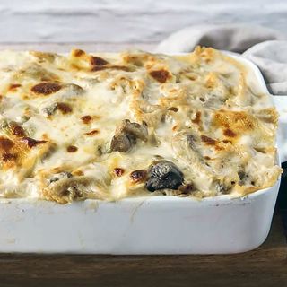 Maccheroni Con Funghi Gratinati
