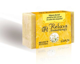 Săpun facial pentru ten uscat cu ulei de muşeţel