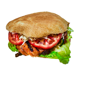 Sandvis cu piept de pui la gratar