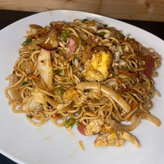 Fideos con pollo
