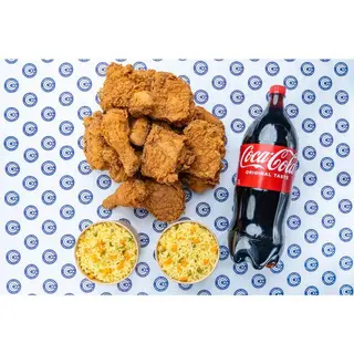 18-piece chicken combo with large rice & soda