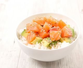 Chirashi salmone