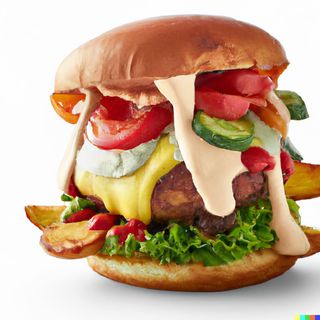 Двоен телешки бургер (450г)