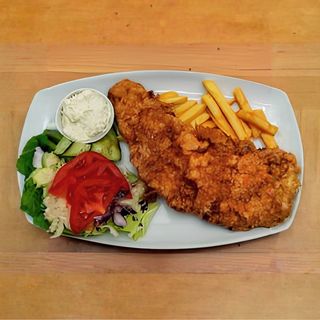 Pariška šnicla  sa prilogom 200 gr