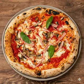 Pizza Fungui Prosciutto
