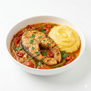 Saramură de crap cu mămăliguță