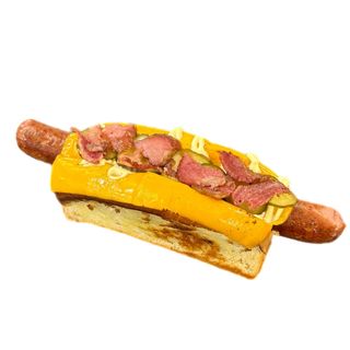 Хот-дог чедер-Фламбе