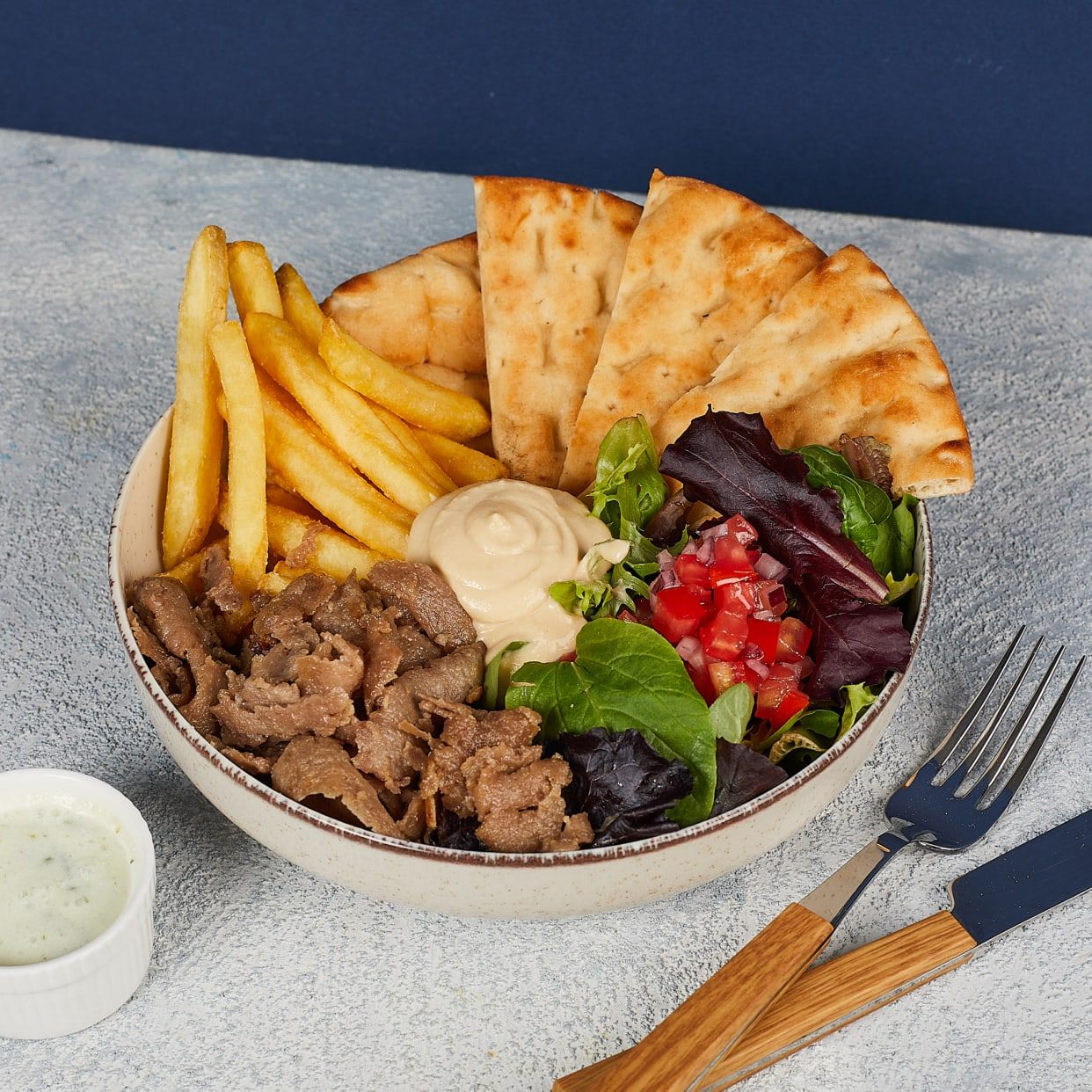 Pita BOWL de Ternera