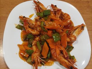 116. Кралски скариди в сладко-кисел сос (700гр)