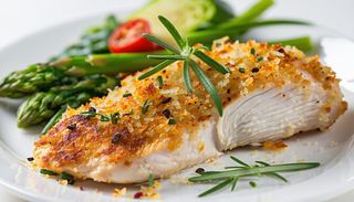 Piept pui in crusta parmezan