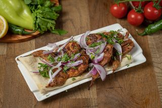 მწყერი მაყალზე ტყელმლით