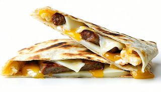 Piadina salsiccia ai ferri