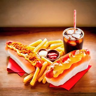 Hot dog + patatine + bibita