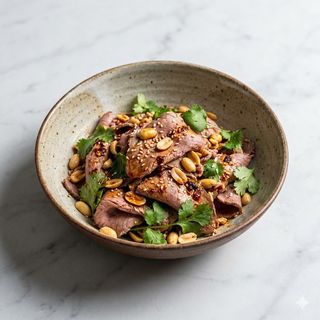 Insalata di vitello con arachidi