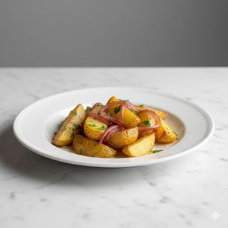 Patate alla silana con cipolla di Tropea