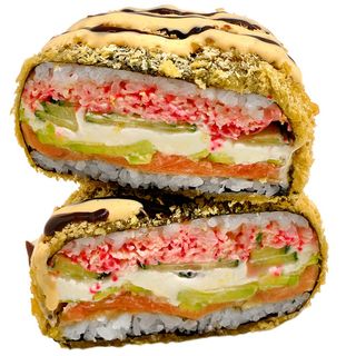 Суші-бургер з лососем (365г)