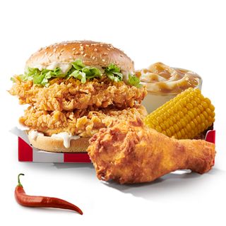 Двоен зингер бокс меню