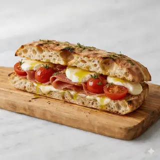 Caprese con crudo