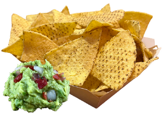 Totopos con guacamole