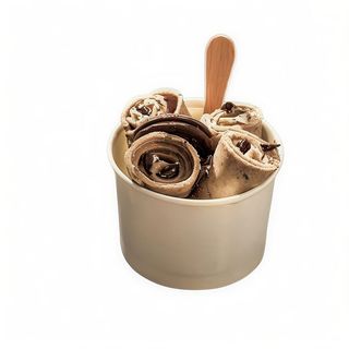 Fried ice cream with cream