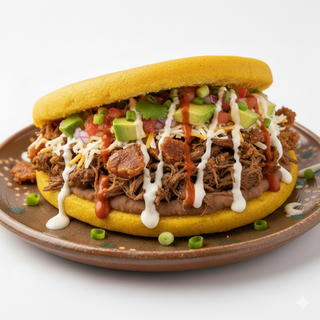 Arepa o Patacón De Ternera