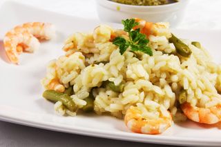 Riso con gamberi