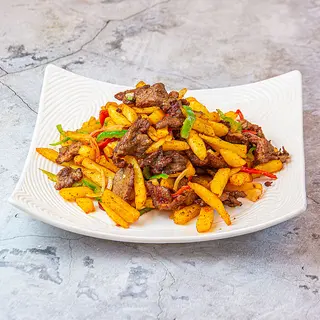 Фри с мясом